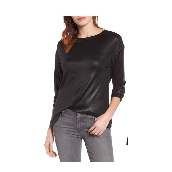 Halogen Drape Back Top in Emerald - Picture 5 of 11